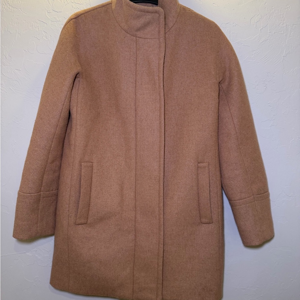 J. Crew Classic Camel Pea Coat